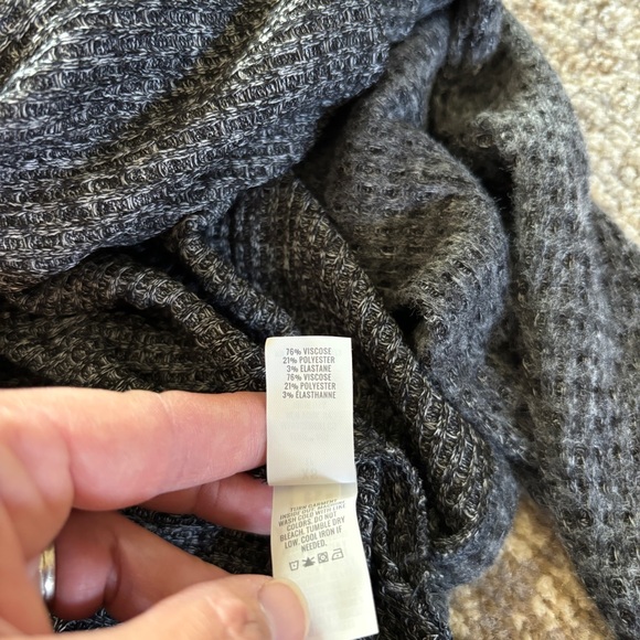 Aerie | NWT matching waffle charcoal gray sleepwear sweater set - Picture 8 of 16